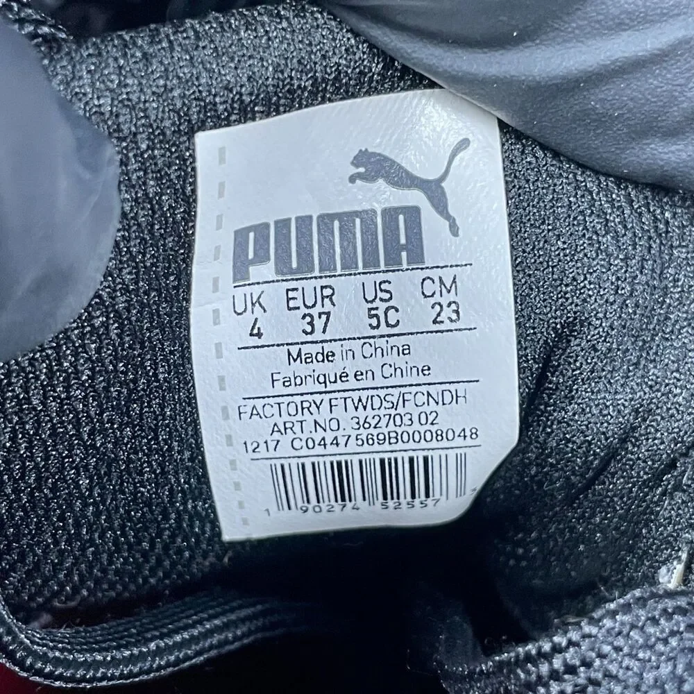 Puma Ferrari Drift Cat 5 Ultra Youth Size 5C Black Athletic Shoes Sneakers